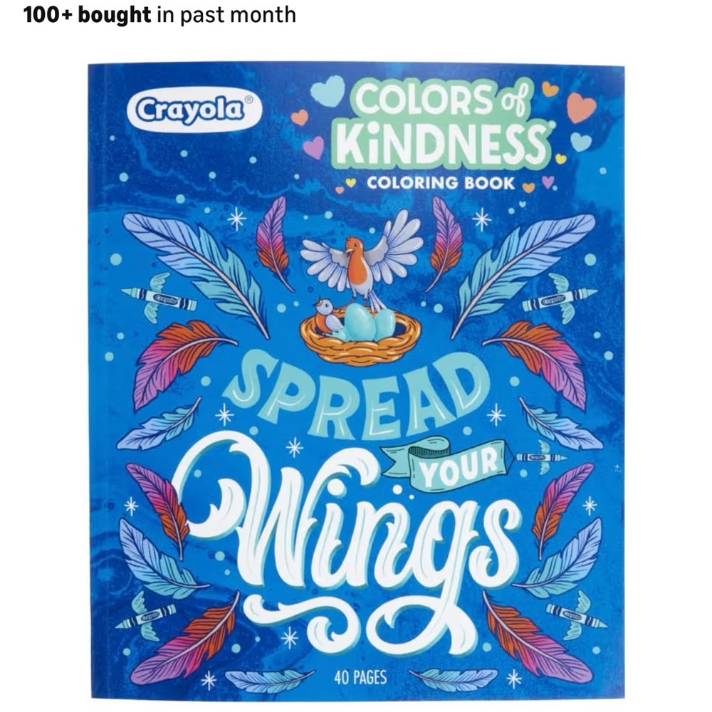 🎉3 / $9 DEAL
Crayola Colors of Kindness Coloring Book for young adults / adults